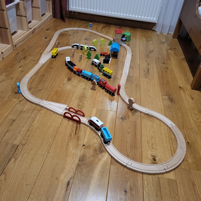 Ciuchcia elektryczna Ikea Lillabo duży zestaw