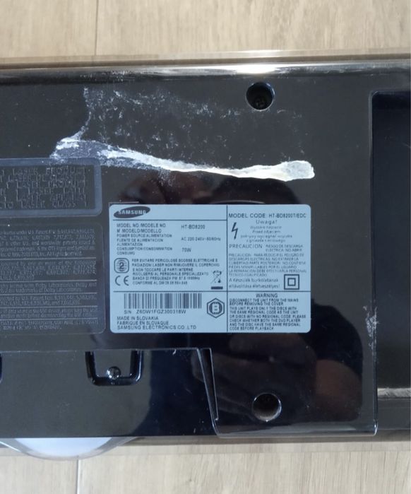 Kino domowe Samsung HT-BD8200 panel ( na części)