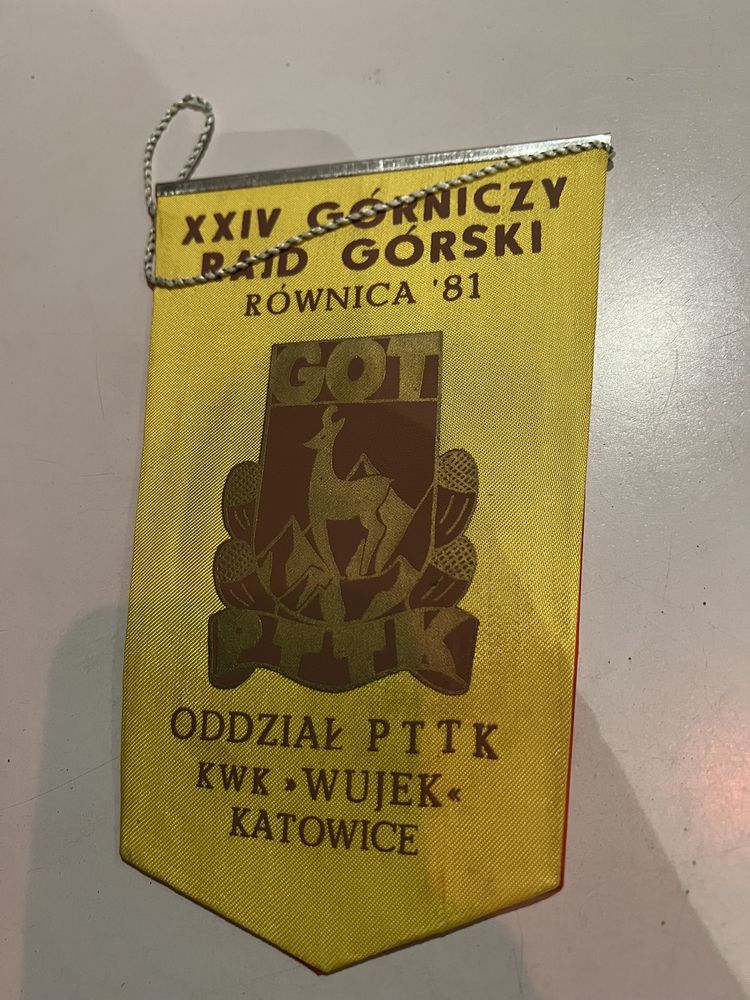 Proporczyk PTTK KWK Wujek XXX lat Równica 1981
