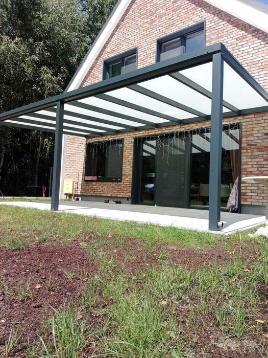 Pergola aluminiowa, zadaszenie tarasu 3x3 m. MONTAŻ GRATIS!