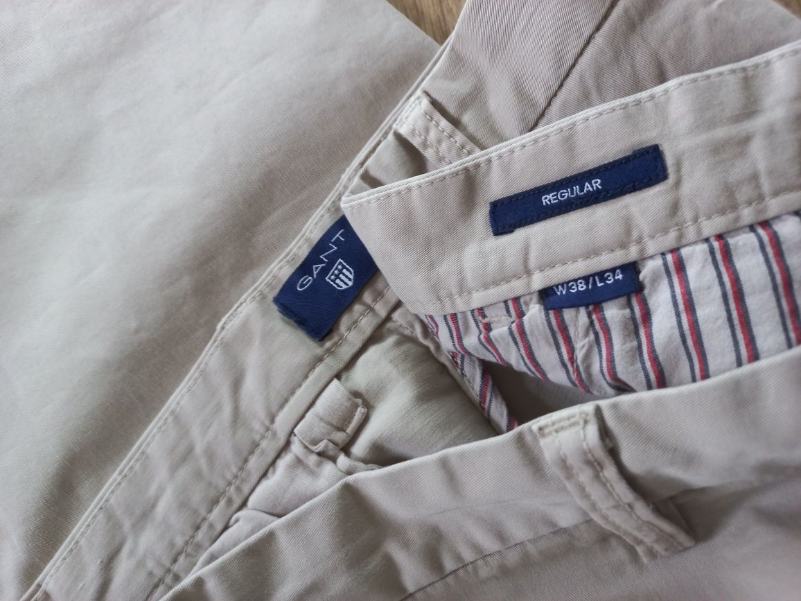 męskie firmowe spodnie GANT-rozmiar-XXL-38/34