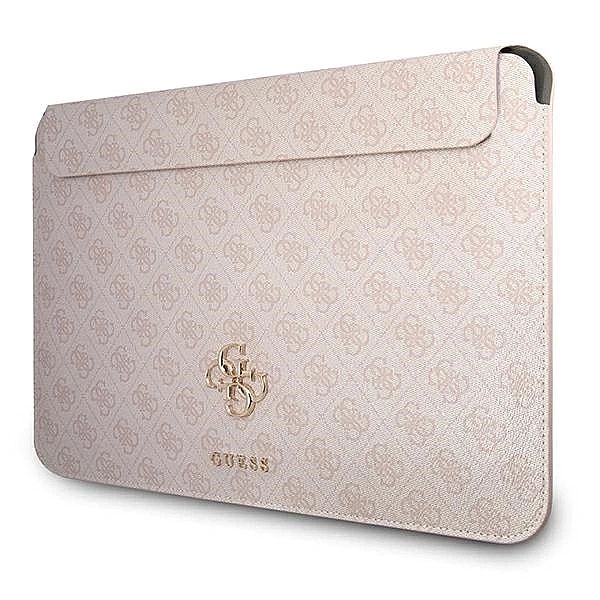 Pokrowiec na laptopa Guess 4G Big Logo Sleeve - różowy