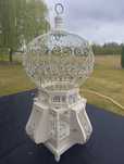 Stylowy drewniano-metalowy lampion