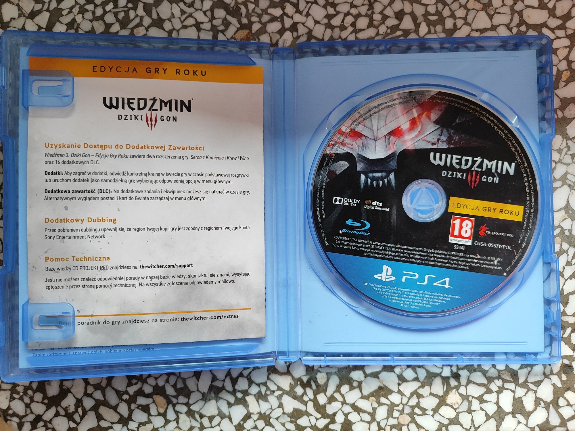 Wiedźmin 3 Edycja Gry roku PL PS4 lub PS5