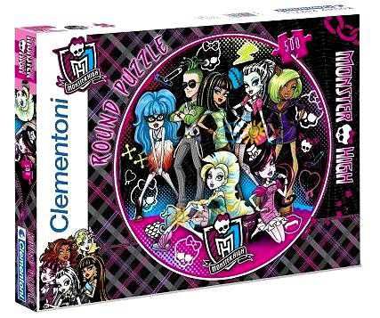 Monster high Clementoni round puzzle 500 el. okrągłe NOWE
