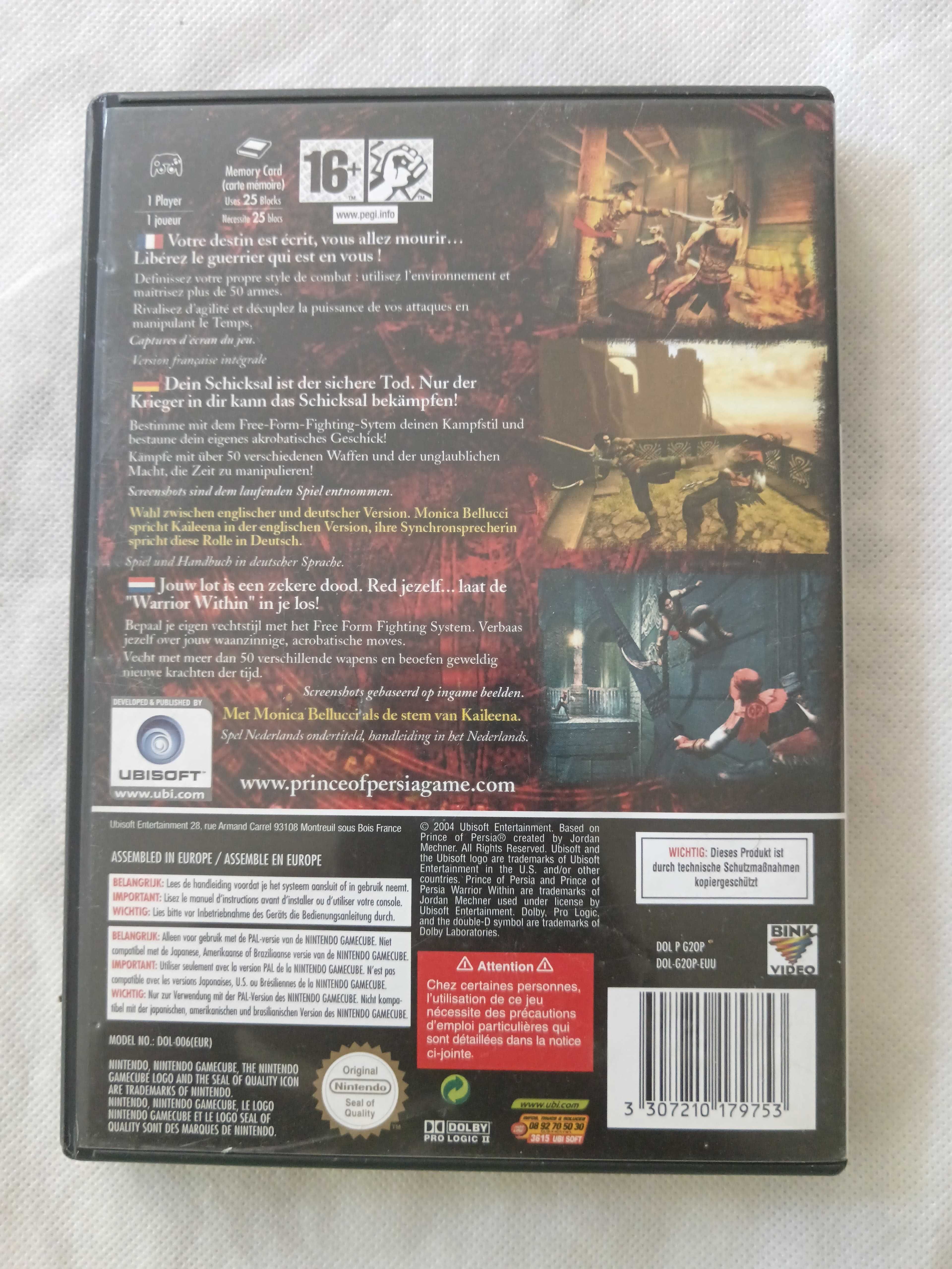 Prince of Persia: Warrior Within [Nintendo GameCube, 2004] Complete