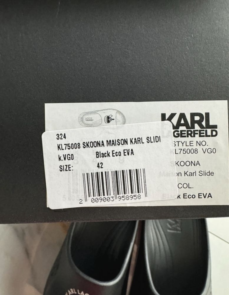 Klapki meskie Karl Lagerfeld rozmiar 42 Nowe