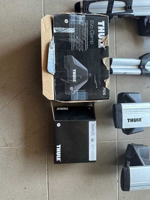 Thule WingBar 962 (135cm) + stopy Evo Clamp 7105 + Kit 145039