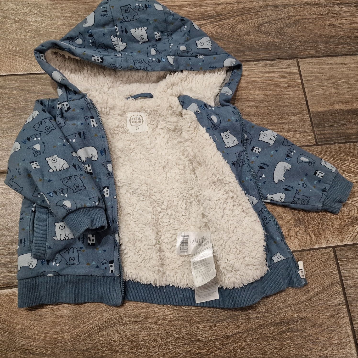 Ocieplana bluza Cool Club rozmiar 74