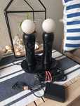 Zestaw 2x kontroler PlayStation Move + Stacja Ładowarka Sony PS3 PS4