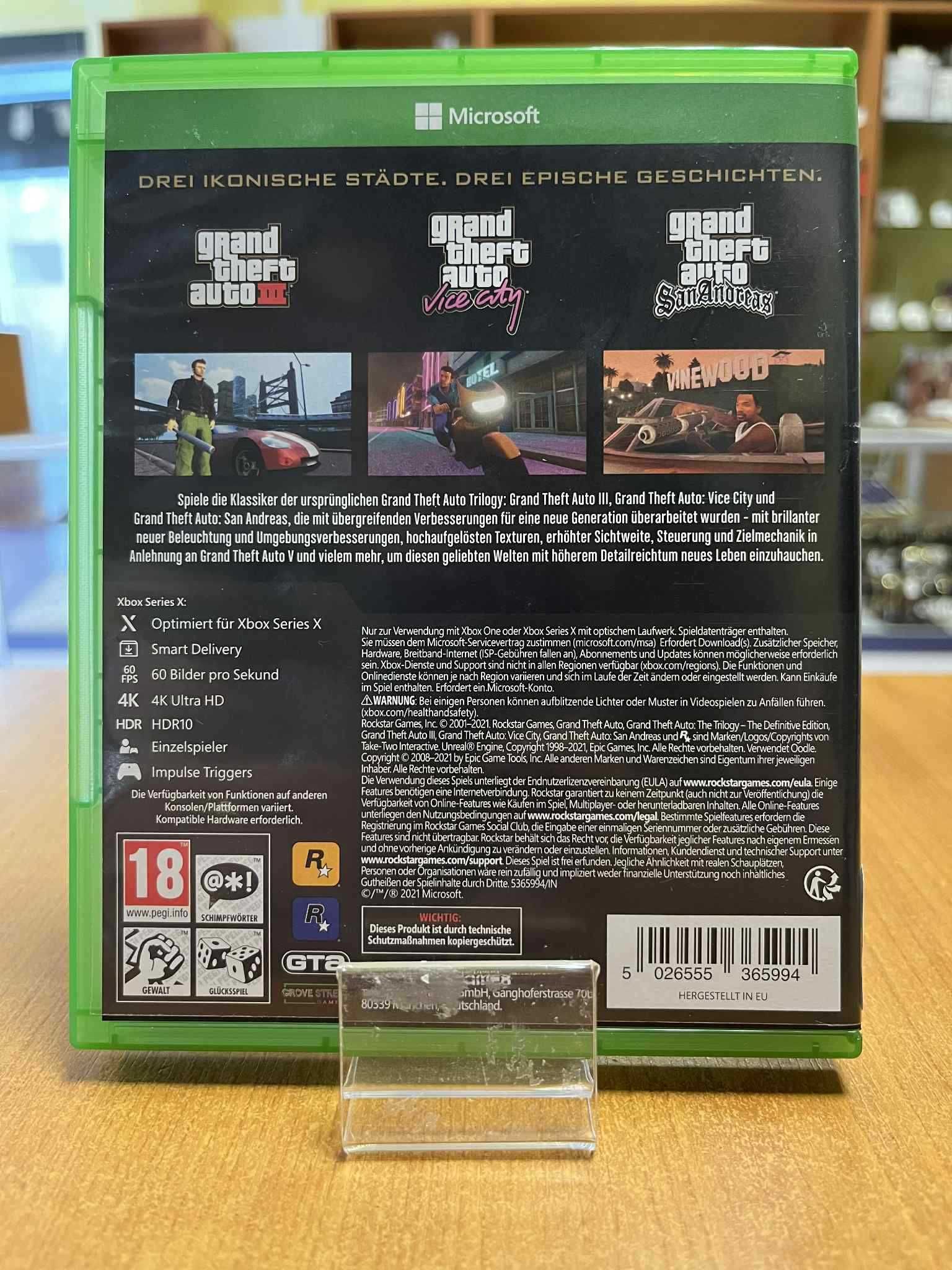 Grand Theft Auto: The Trilogy–The Definitive Edition–Xbox One/Series X