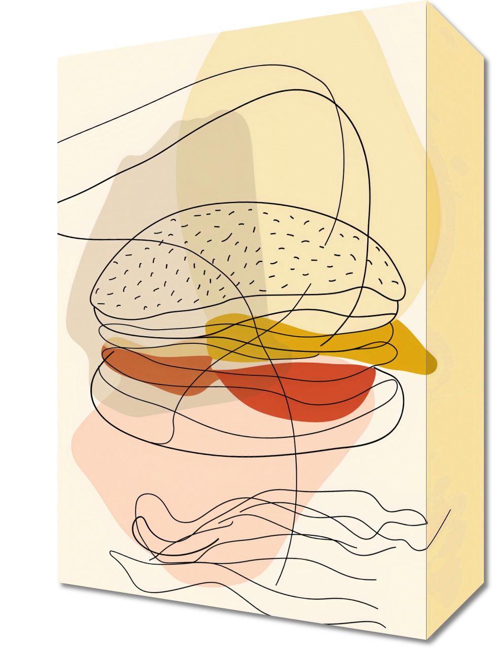 Obraz 20x30cm Cieniutki Burger