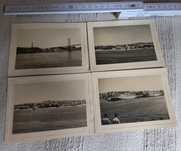 4 fotos únicas ano 66 de Lisboa a partir de barco no rio Tejo