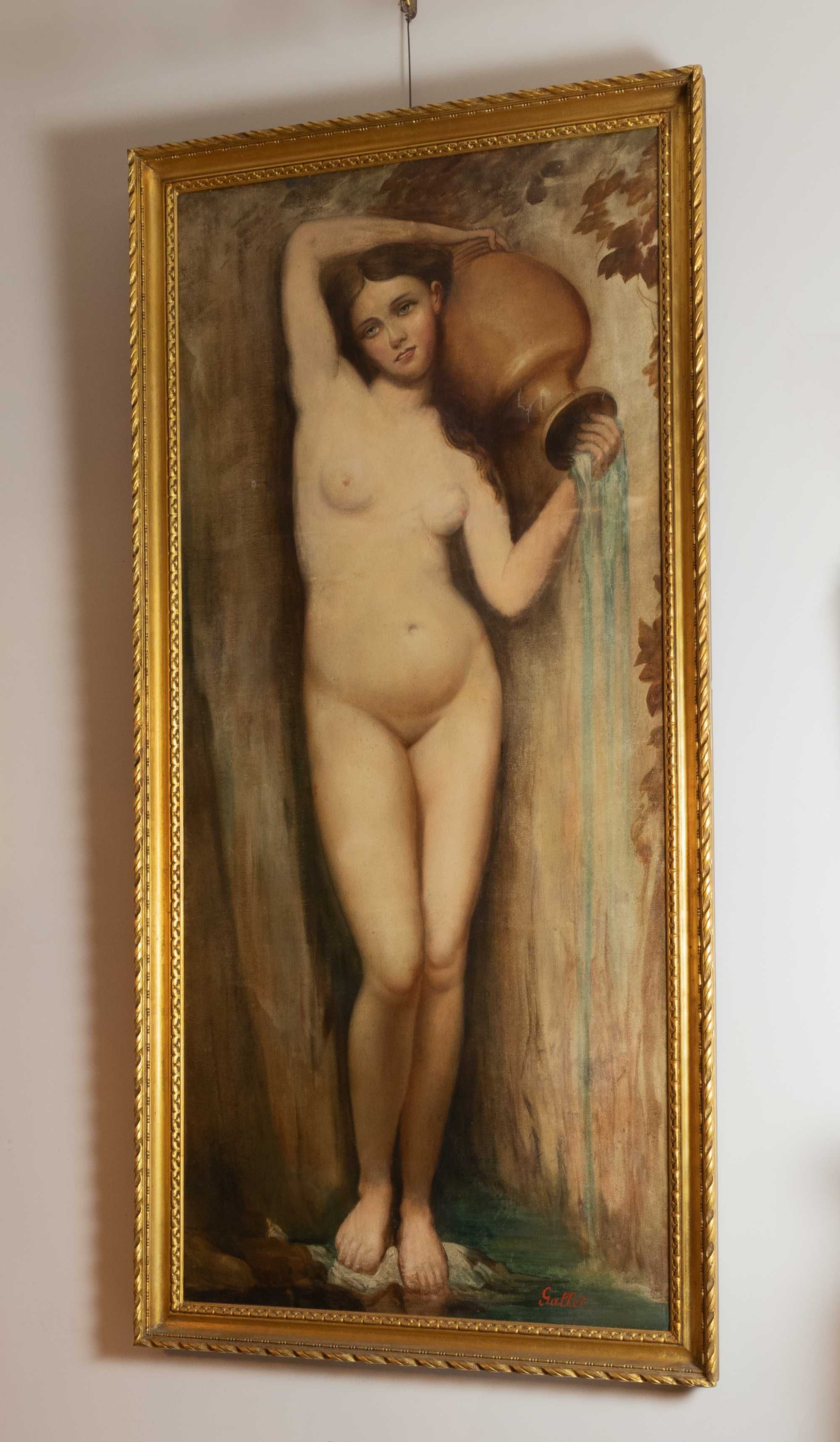 Pintura de mulher Louis Jacques Gallet | século XIX