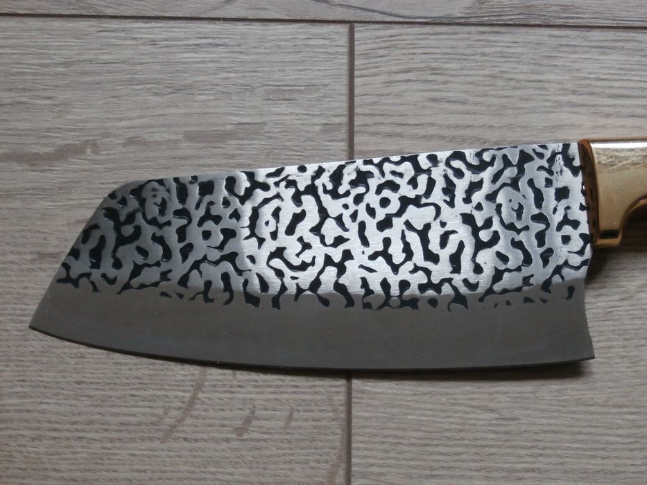 Ніж-сікач Santoku Сантоку для мяса,риби,овочів,зелені,нож-топорик 30см