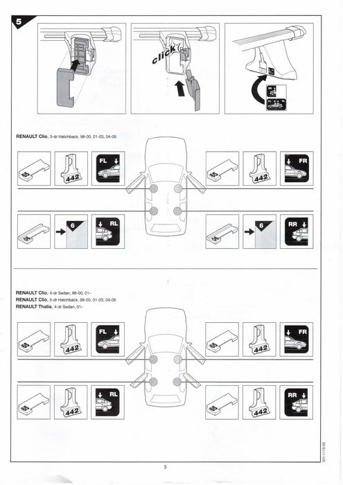 Thule Base Rapid System 750 + Barras Alu Aero 120 cm