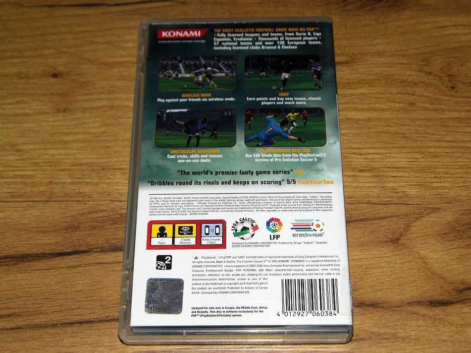 Gra na konsole Sony PSP Pro Evolution Soccer PES 2005