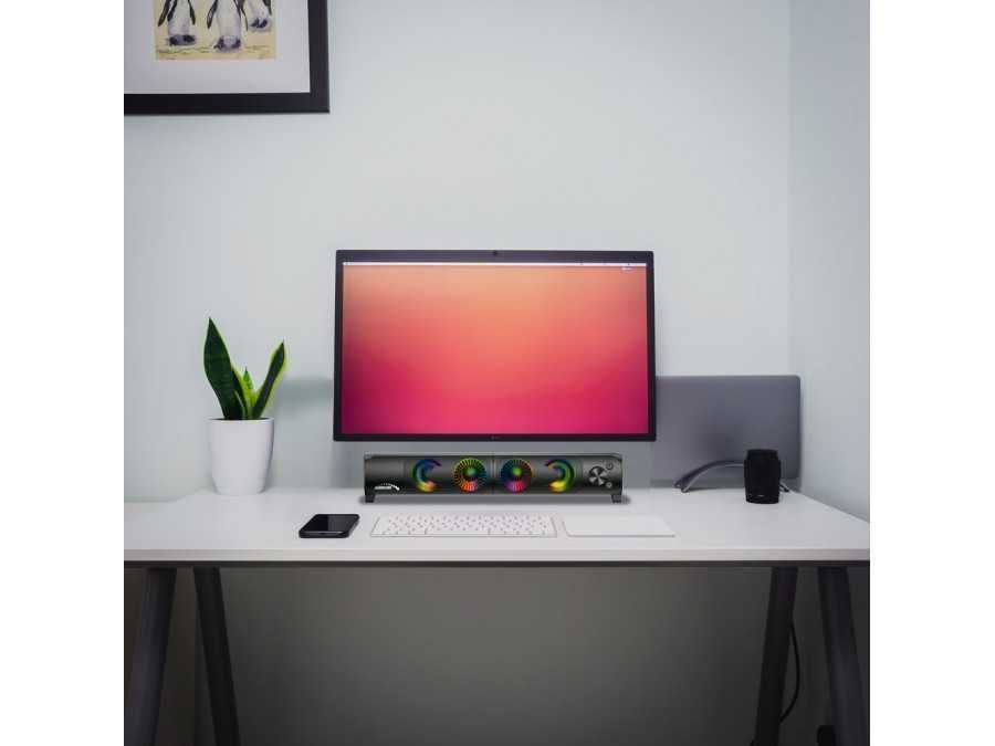 Głośniki 2.0 do komputera laptopa 2w1 SOUNDBAR Audiocore AC955