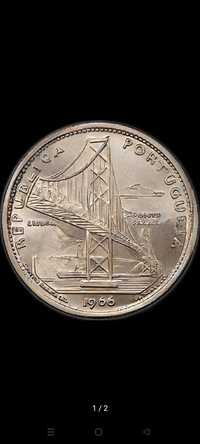 Moeda 20 Escudos Abertura da Ponte Salazar 1966