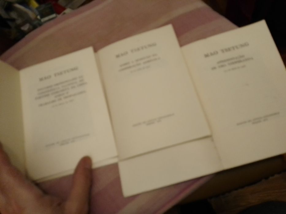 Saldos vários livros de Mao-Tse-Tung outros-B.Segura Bébé-10E desde 3E