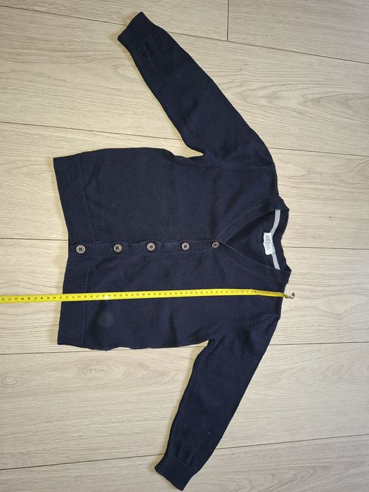 Sweterek chłopięcy granatowy rozpinany H&M