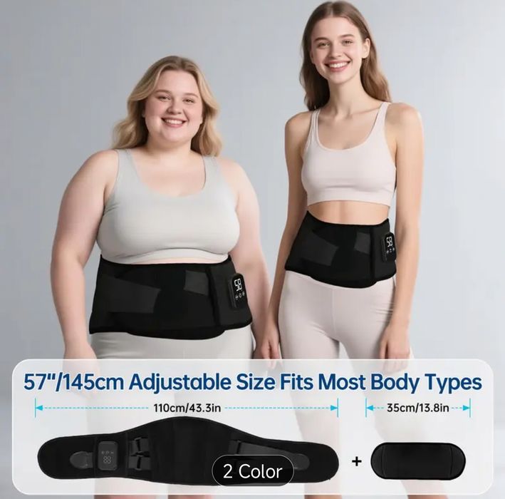 Cinta vibração + aquecimento (a bateria)