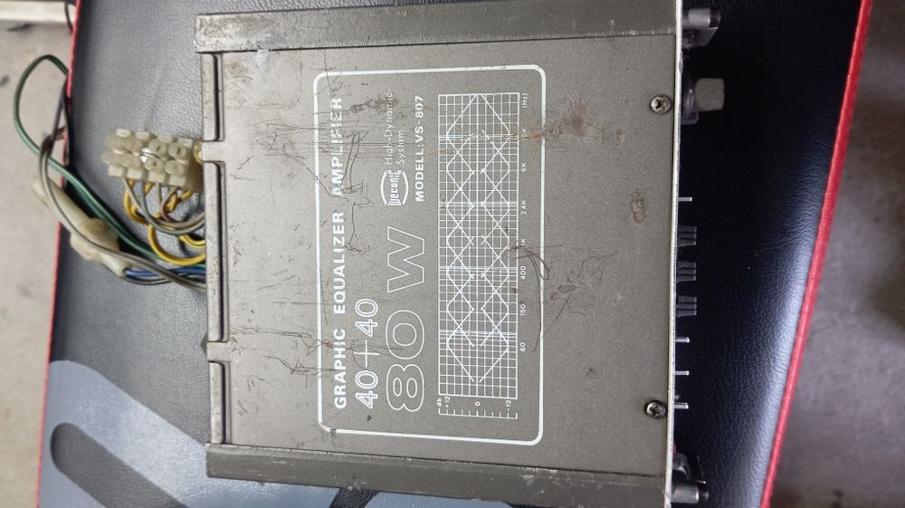 Equalizer car audio korektor graficzny audio retro aluminium panel