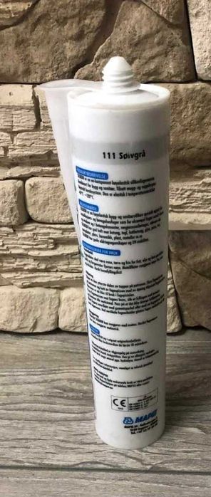 Silikon sanitarny MAPEI  111 jasny szary / srebrny 310ml