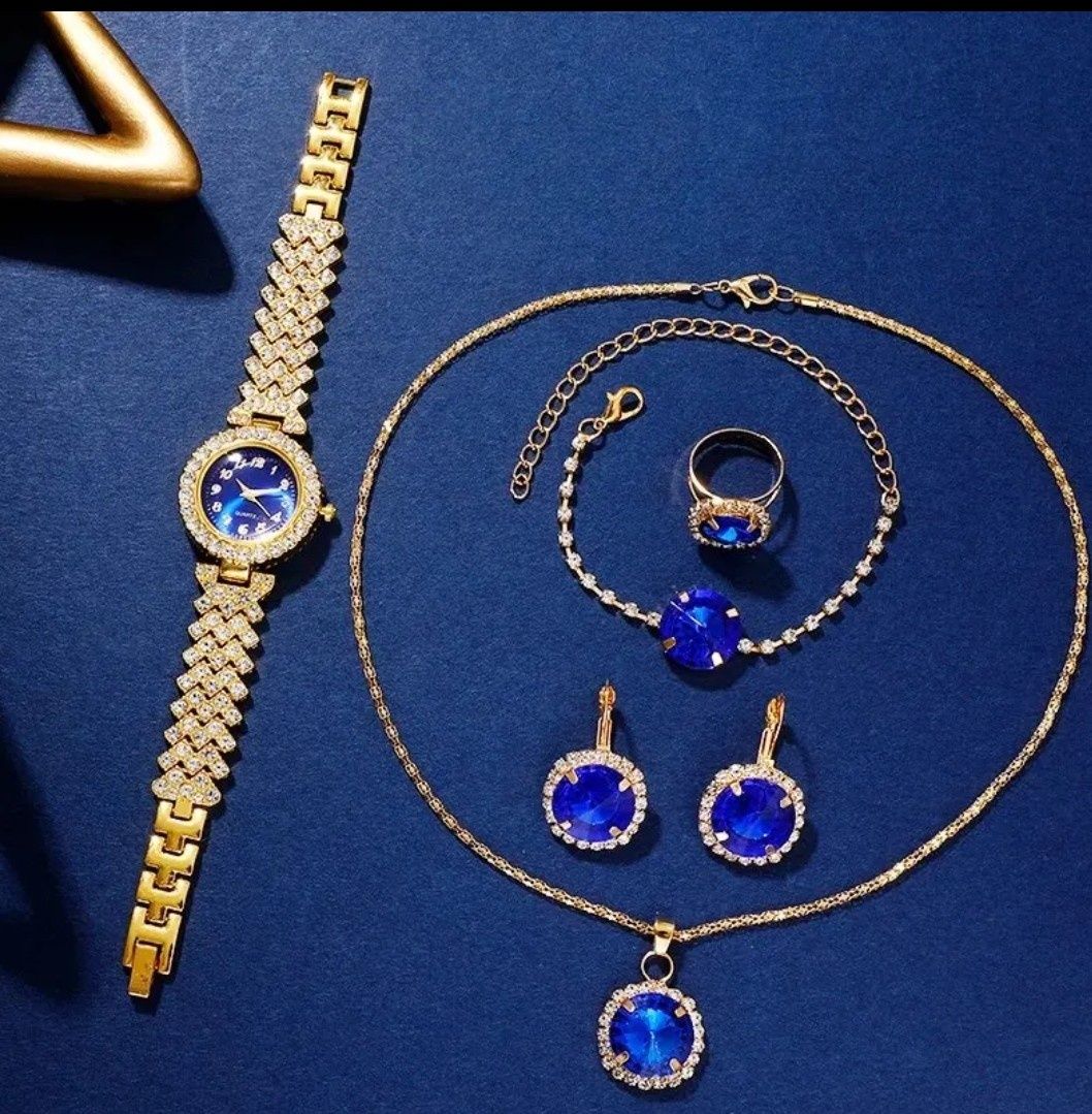 Zegarek Damski  + zestaw biżuterii NOWE