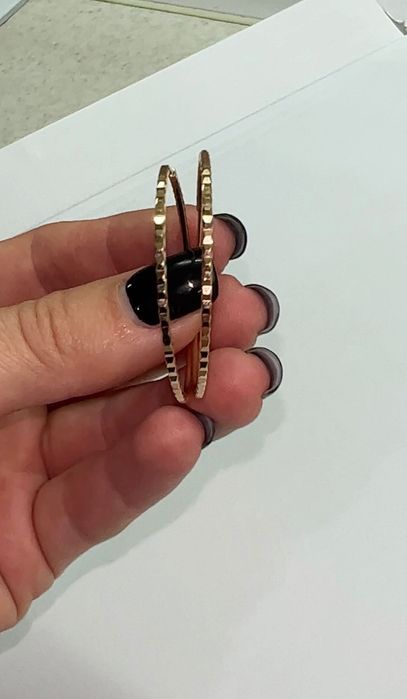 Сережки Конго червоне золото