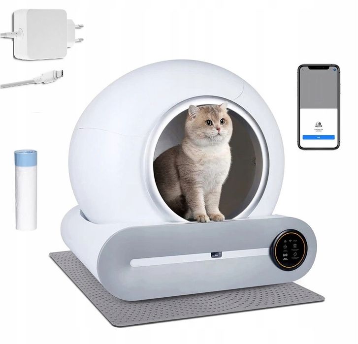 Kuweta dla kota kotka samoczyszcząca automatyczna SMART Wi-Fi (F047)