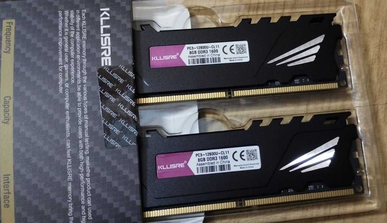 Набір оперативна пам'ять (8Гб + 8Гб) KLLISRE 16 Gb DDR3 1600 МГц