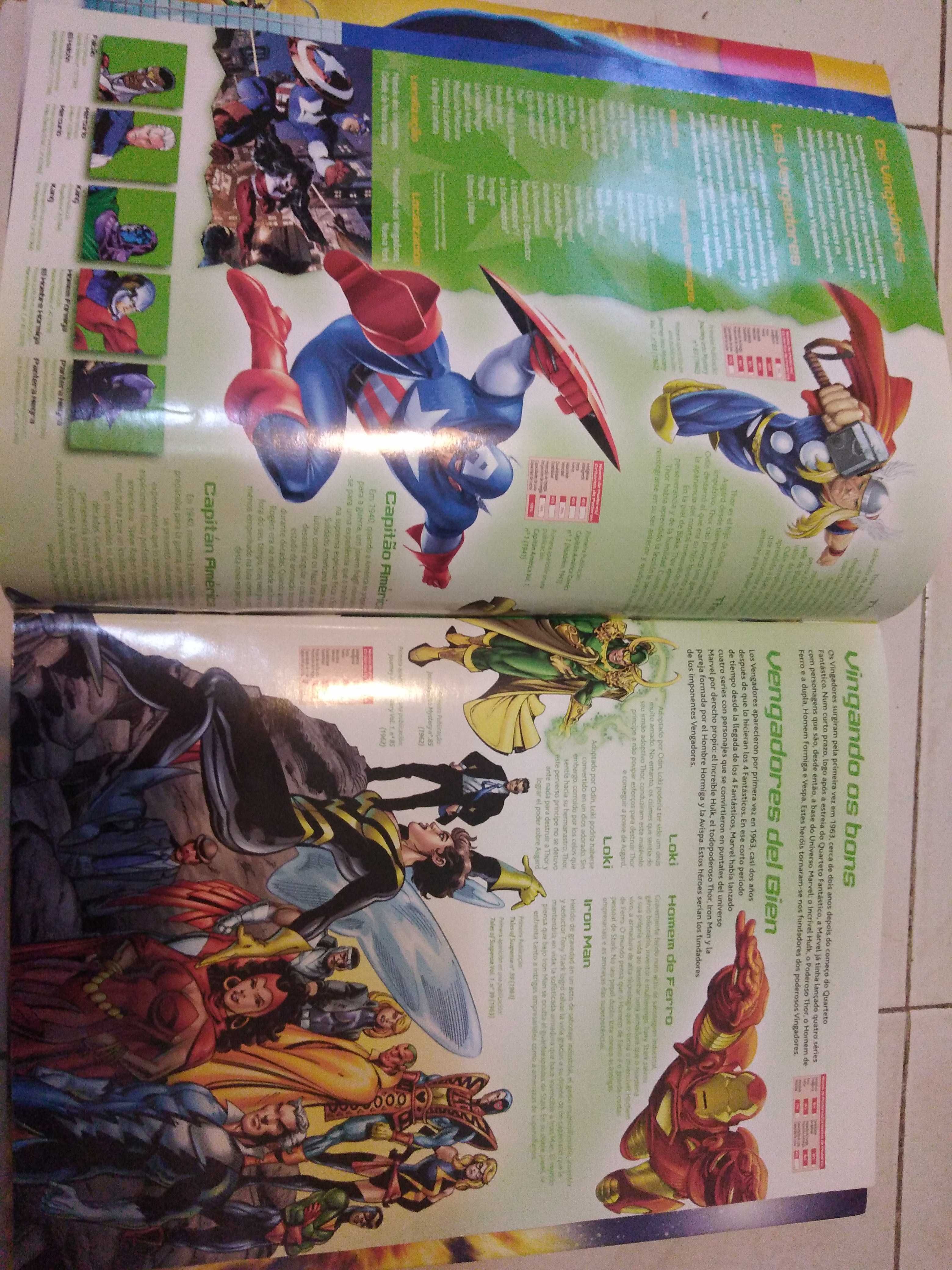 Caderneta heroes Marvel