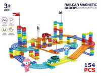 Brinquedos Magneticos conjunto 154 peças circuito de corrida (novo)