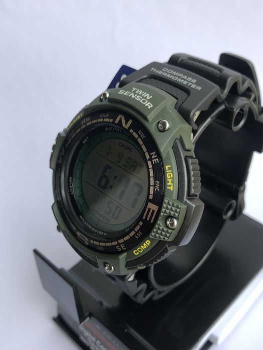 casio SGW-100-3AVCF годинник з компасом ЗСУ часы тактические Ø45мм