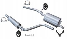Вихлопна глушник Volkswagen Кадди Каді Caddy 1.4 1.9