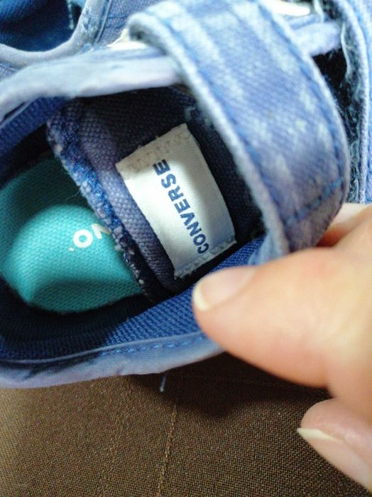 Sapatilhas azuis, Converse, tamanho 23