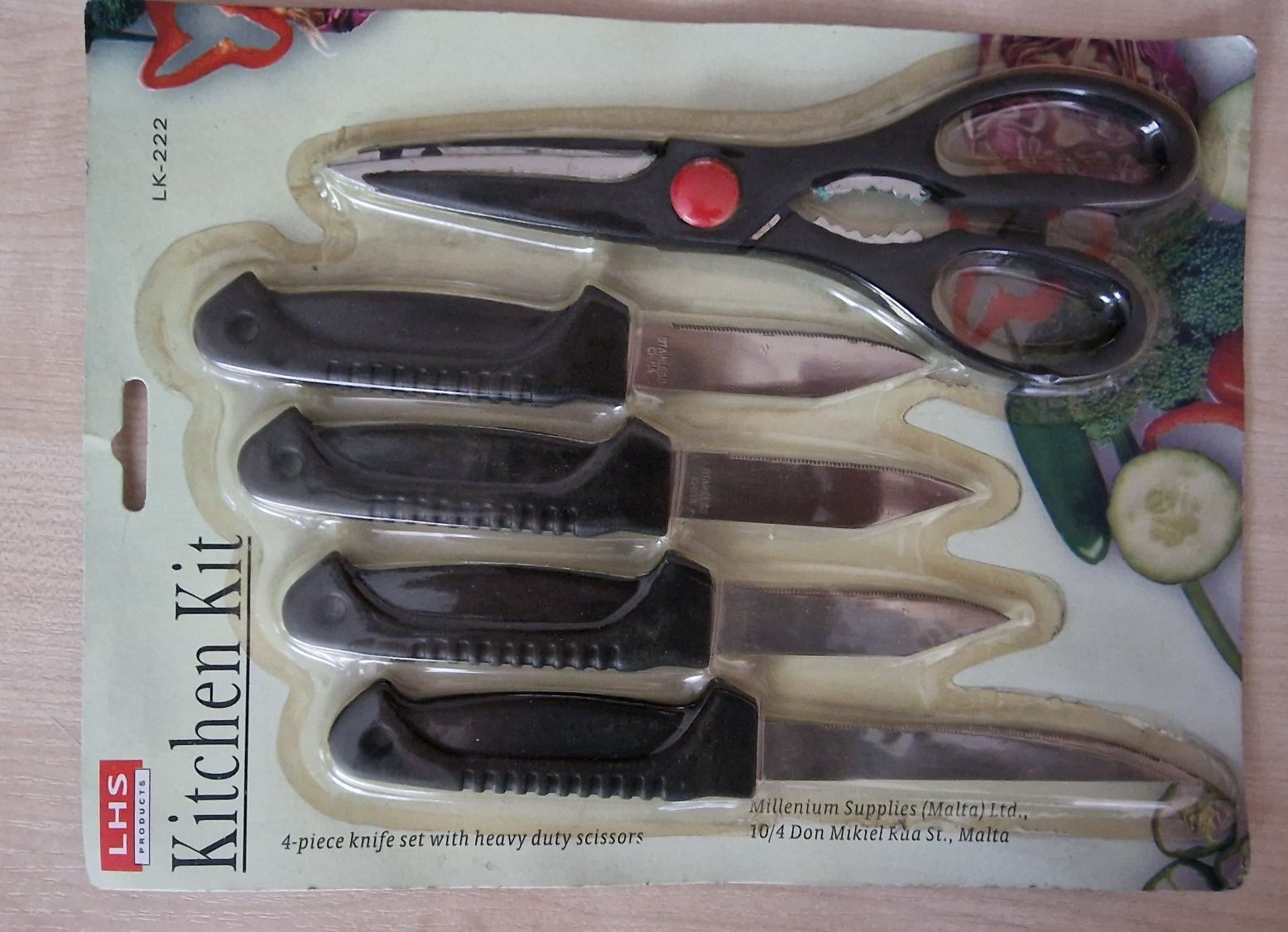 Zestaw noży kuchennych - stainless - kitchen kit - 5 el.