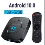 ТВ приставка Transpeed 6K 4/32Гб, 4 ЯДРА , Android TV box медиаплеер