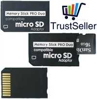 L27 Adaptador Micro SD HC Memory Stick Pro Duo Alta Qualidade NOVO