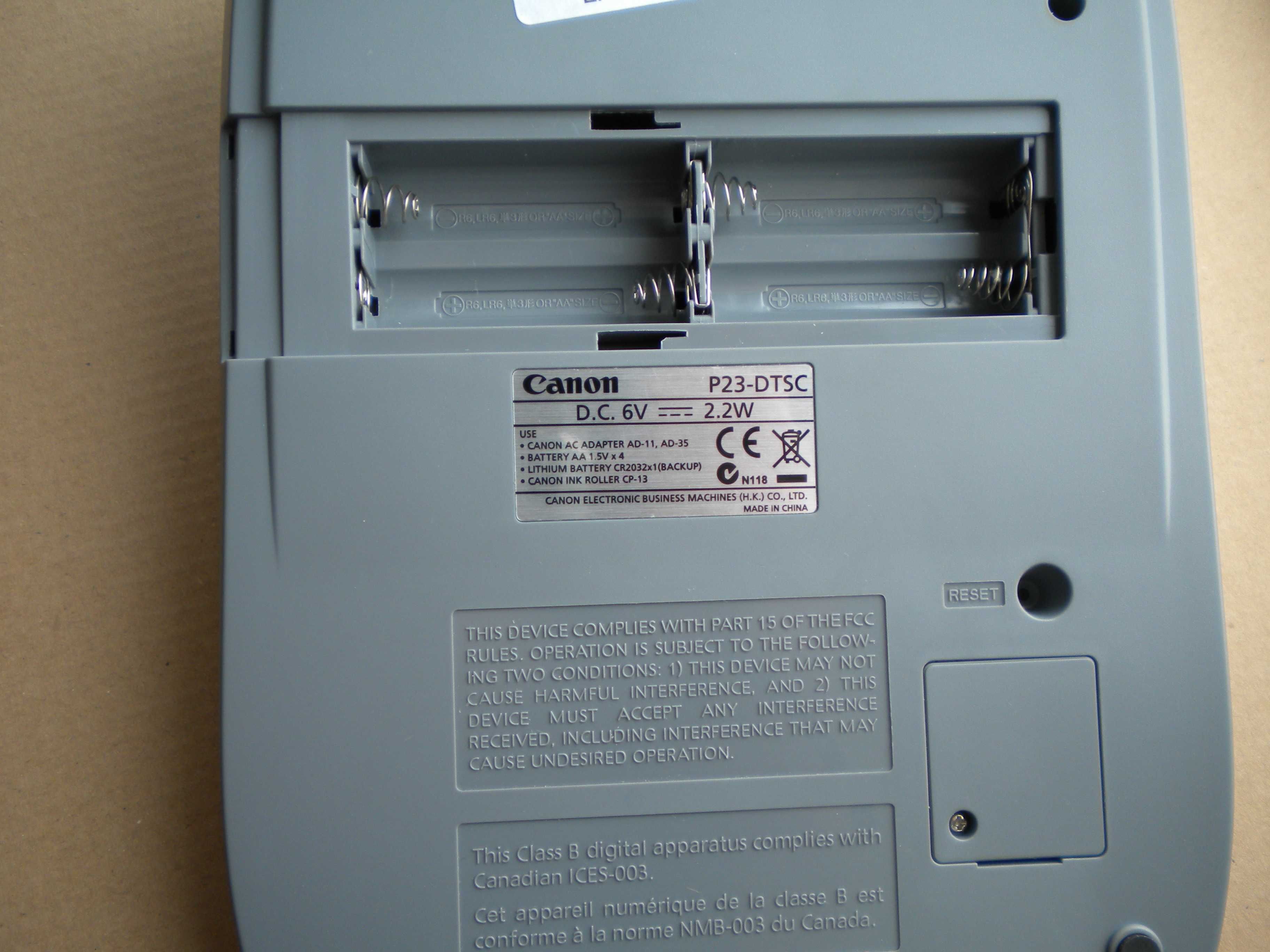 Калькулятор Canon P23-DTSC з принтером с печатью
