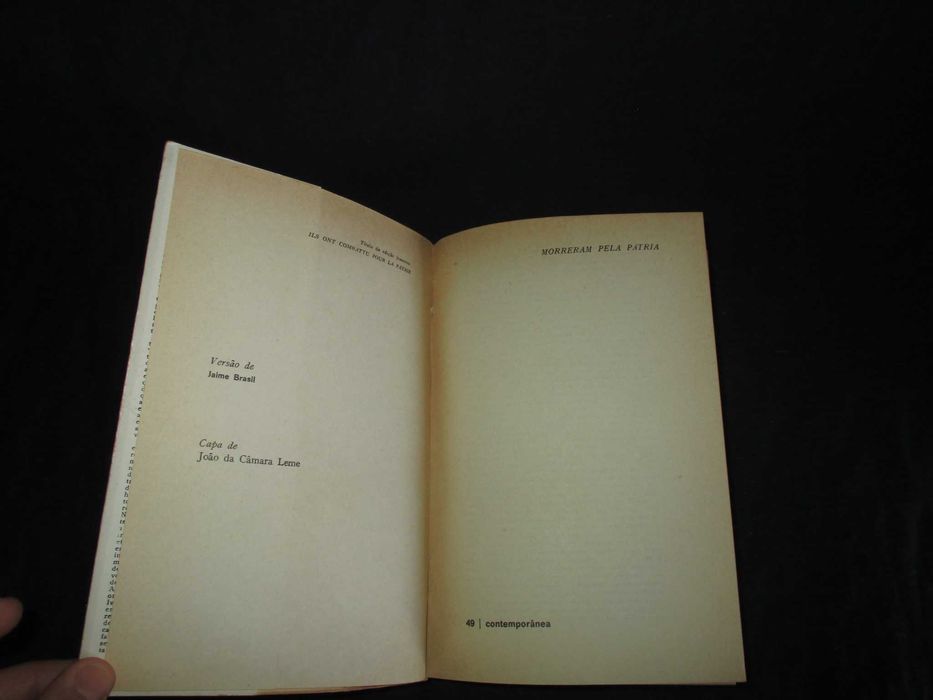 Livro Morreram pela Pátria Cholokov Contemporânea