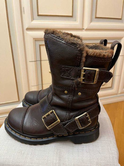 Dr Martens Womens Kristy Mid Faux Fur | жіночі зимові чоботи 36EU/5US