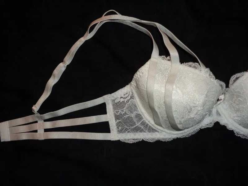 Aubade NC18 Fievre de Glace Nowy biały biustonosz push up 75B