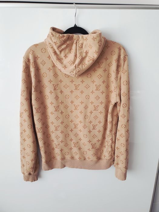 Louis Vuitton 36 S beżowa bawełniana bluza z kapturem stan bardzo dobr