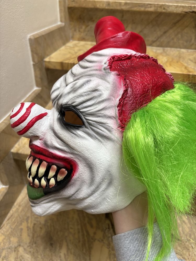 Maska Halloween Clown Klaun Jokester Joker Pajac Bigbuy
