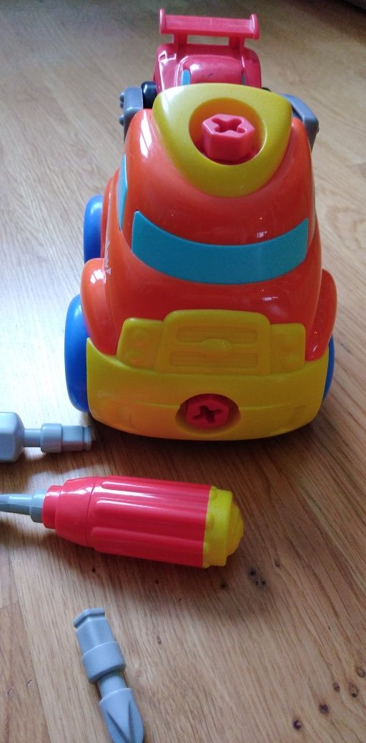 Zabawka edukacyjna Samochód do skręcania Smiki, Build & Play