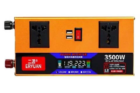 Преобразователь напряжения с 12V/24V 220V 3500W LCD SMART