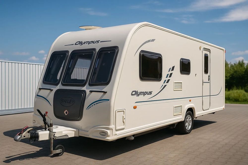 Bailey OLYMPUS 525  Duża Przyczepa Alu Tech Bodyshell Mover 6 osób Piękna i Zadbana