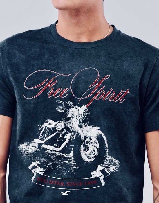 T-shirt Hollister Co. size M kolekcja Print Graphic Tee